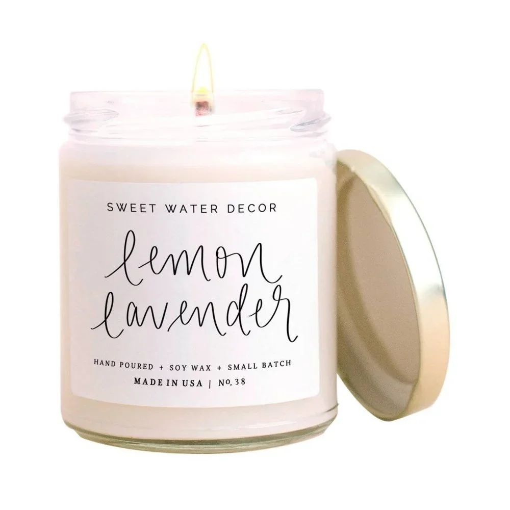 Lemon Lavender Soy Candle - Picture 3 of 3